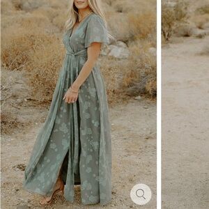 Faye Maxi Dress | Eucalyptus